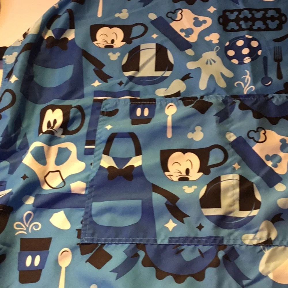 Disney Parks Mickey Mouse Adult Blue Kitchen Apron - Picture 5 of 14